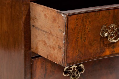 fig 4. Antique Serpentine Walnut Chest of Drawers