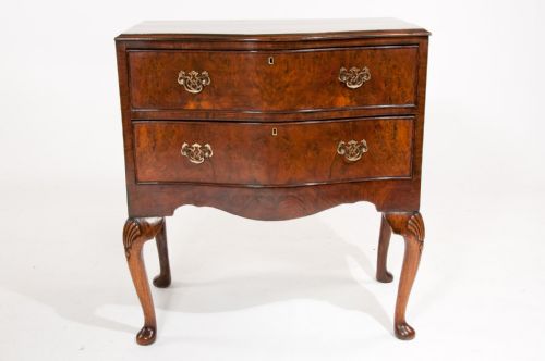 fig 6. Antique Serpentine Walnut Chest of Drawers