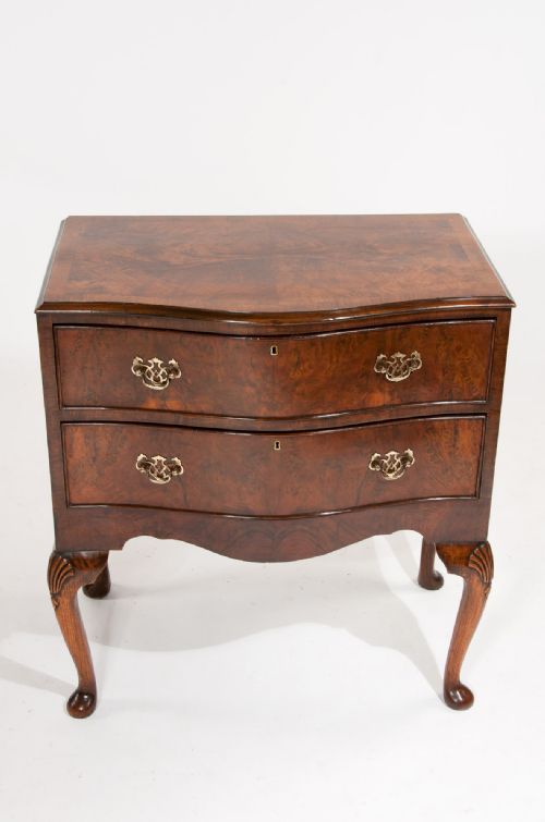 fig 7. Antique Serpentine Walnut Chest of Drawers