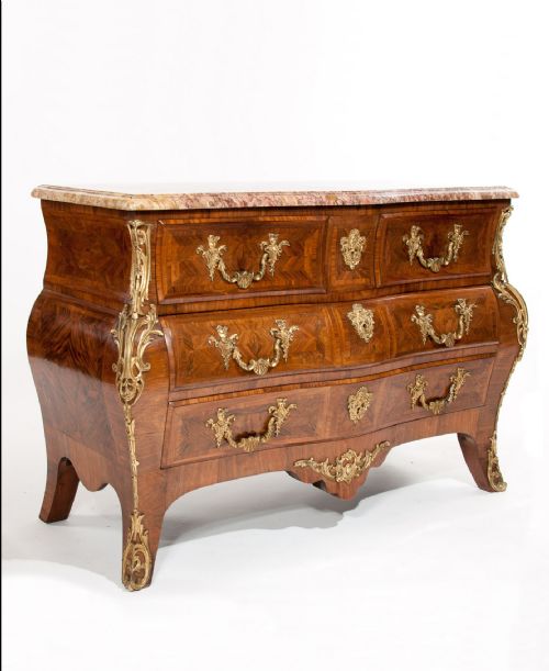 Exquisite 19th Century French Bombe Commode