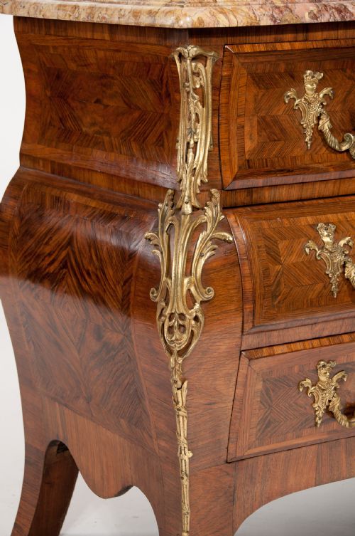 fig 4. Exquisite 19th Century French Bombe Commode