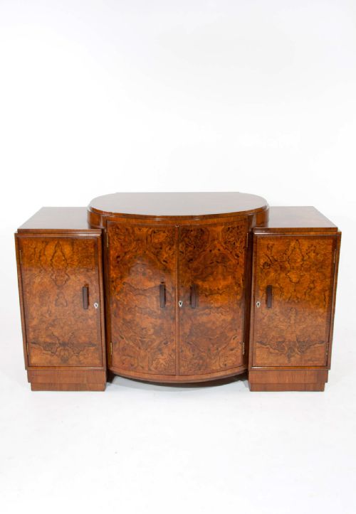 fig 5. Quality Art Deco Burr Walnut Sideboard