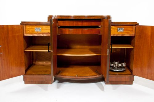 fig 6. Quality Art Deco Burr Walnut Sideboard