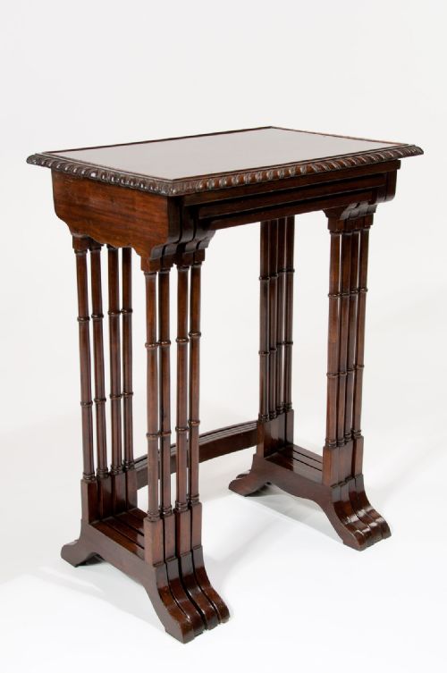 fig 5. Antique Victorian Nest of Four Tables C. 1880