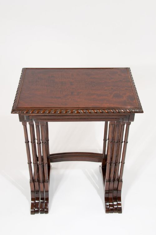 fig 8. Antique Victorian Nest of Four Tables C. 1880