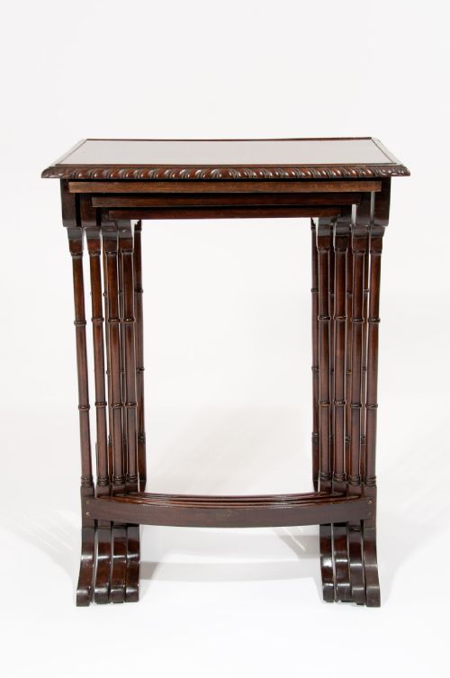 fig 10. Antique Victorian Nest of Four Tables C. 1880