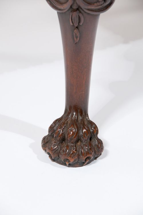 fig 5. Good Antique Walnut Carved Stool