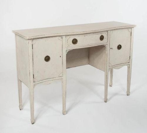 Edwardian Painted Serpentine Sideboard