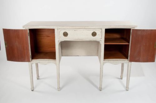 fig 7. Edwardian Painted Serpentine Sideboard
