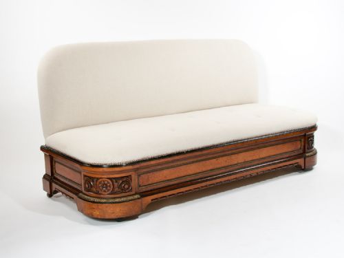 fig 4. Exceptional Quality 19th Century Walnut Sofa With Ormolu