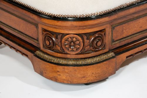 fig 5. Exceptional Quality 19th Century Walnut Sofa With Ormolu