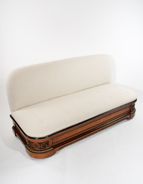 fig 6. Exceptional Quality 19th Century Walnut Sofa With Ormolu