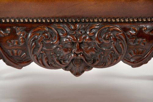 fig 7. A Superb Quality 19th C Leather Wing Armchair