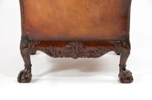 fig 11. A Superb Quality 19th C Leather Wing Armchair