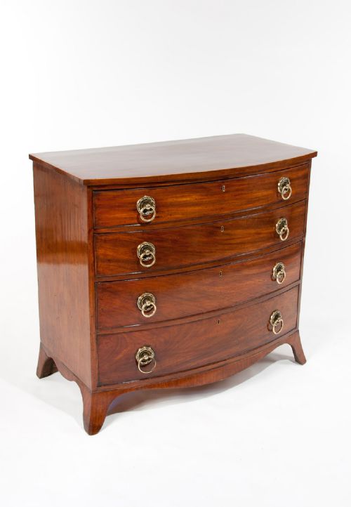 fig 2. Fine Quality Regency Bow Chest of Drawers