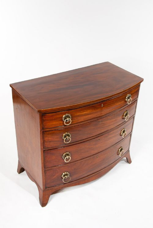 fig 3. Fine Quality Regency Bow Chest of Drawers