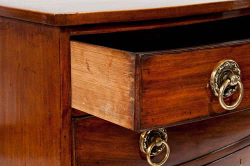 fig 6. Fine Quality Regency Bow Chest of Drawers