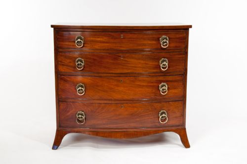 fig 7. Fine Quality Regency Bow Chest of Drawers