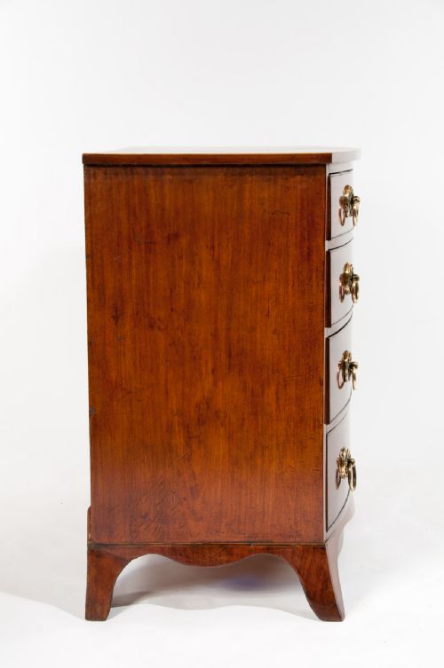 fig 9. Fine Quality Regency Bow Chest of Drawers