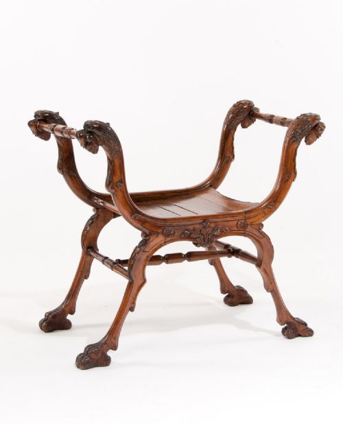 Unusual 19th Century French Shaped Stool