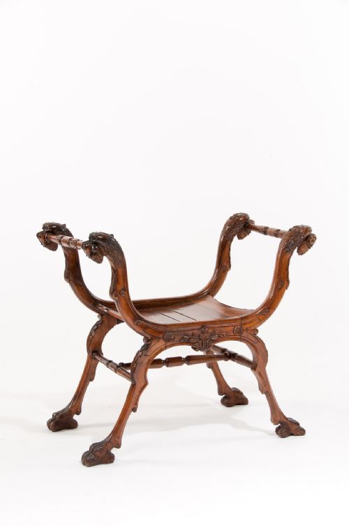 fig 2. Unusual 19th Century French Shaped Stool