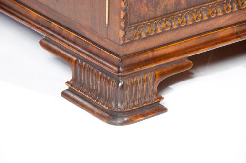 fig 5. Ornate Art Deco Burr Walnut Swedish Desk