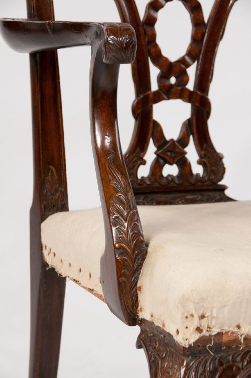 fig 5. An Extremely Well Carved 19th C Desk Chair