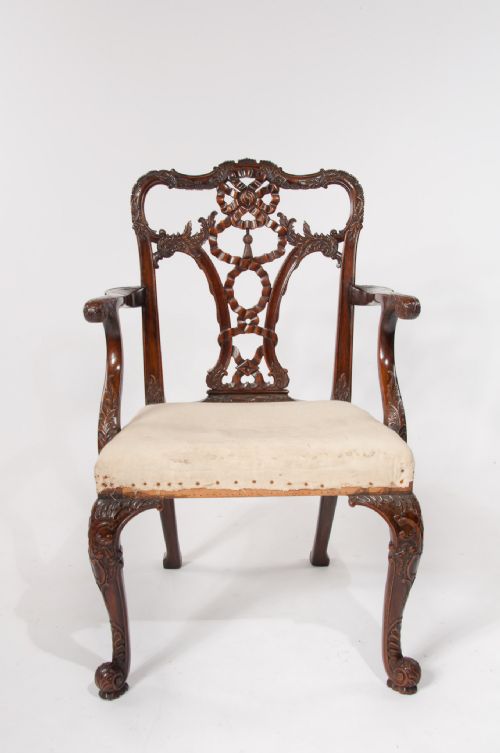 fig 6. An Extremely Well Carved 19th C Desk Chair