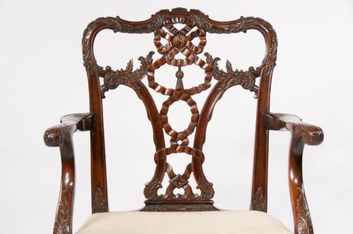 fig 8. An Extremely Well Carved 19th C Desk Chair