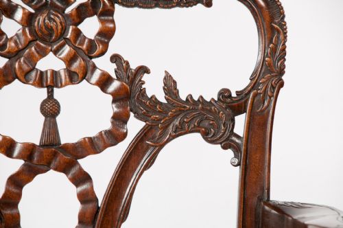 fig 10. An Extremely Well Carved 19th C Desk Chair