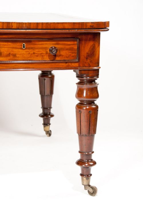 fig 8. Superb Antique Mahogany Partners Writing Table