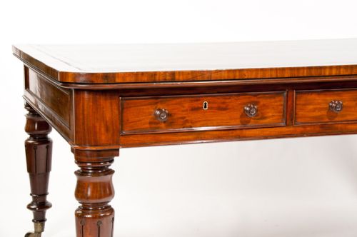 fig 11. Superb Antique Mahogany Partners Writing Table