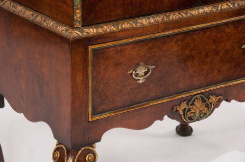 fig 3. Attractive Antique Burr Walnut Drinks Cabinet