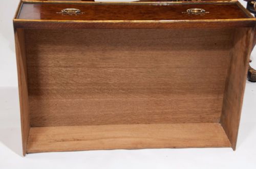 fig 8. Attractive Antique Burr Walnut Drinks Cabinet
