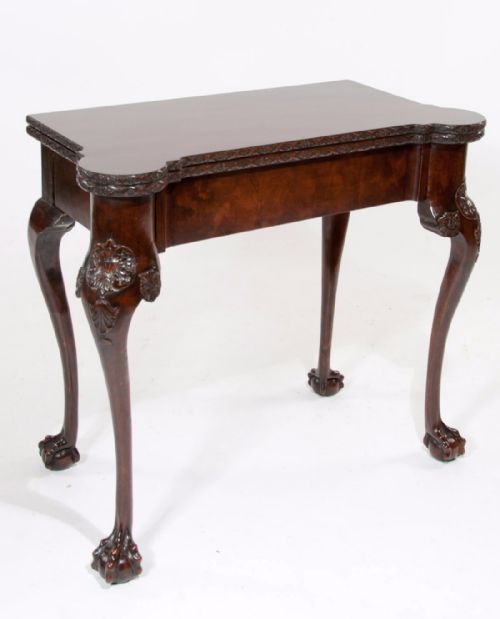 A Fine Quality Early 19th Century Shaped Mahogany Card Table
