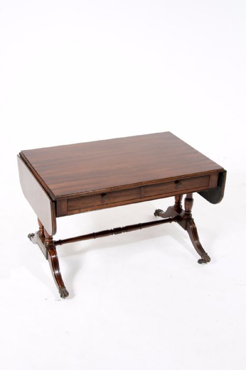 Antique Mahogany Two Drawer Coffee Sofa Table