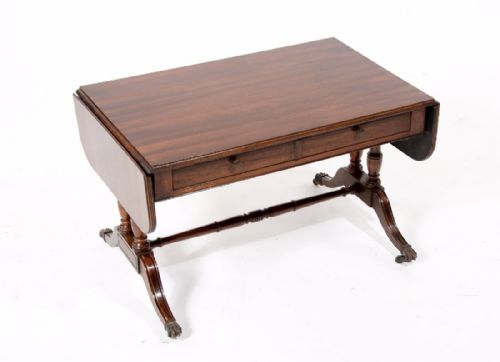 fig 1. Antique Mahogany Two Drawer Coffee Sofa Table