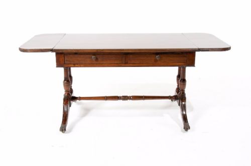 fig 4. Antique Mahogany Two Drawer Coffee Sofa Table
