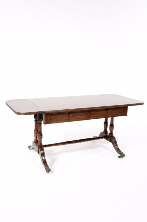 fig 6. Antique Mahogany Two Drawer Coffee Sofa Table