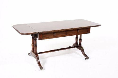 fig 7. Antique Mahogany Two Drawer Coffee Sofa Table