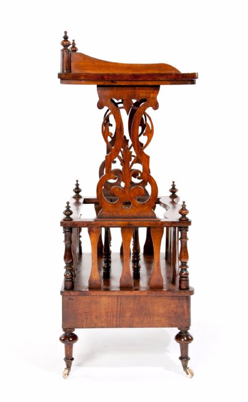 fig 6. Good Antique Victorian Burr Walnut Canterbury