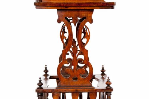 fig 7. Good Antique Victorian Burr Walnut Canterbury
