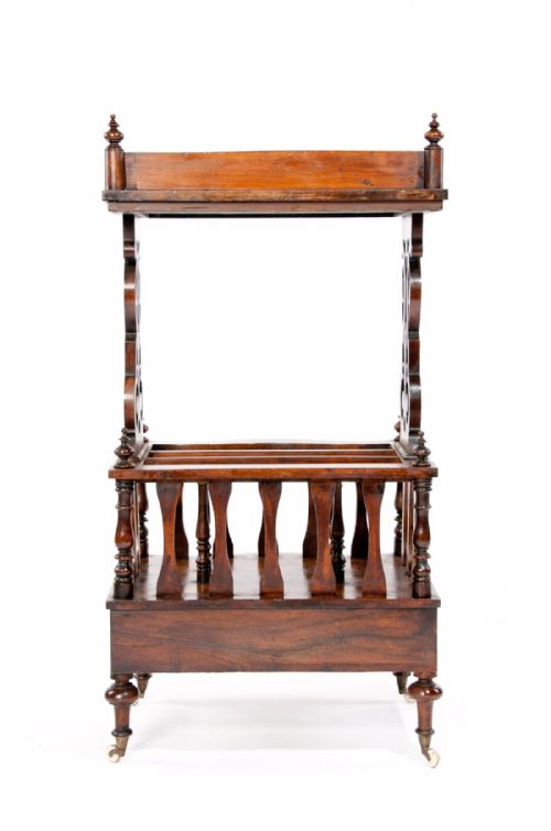 fig 8. Good Antique Victorian Burr Walnut Canterbury