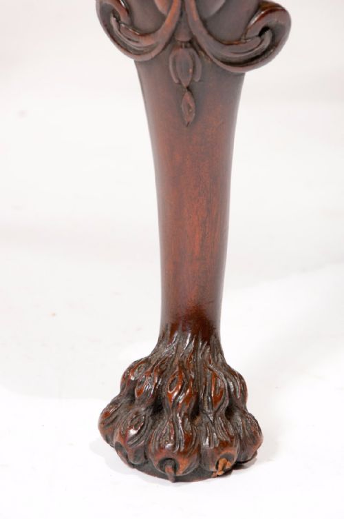 fig 5. Fine Quality Antique Walnut Leather Top Stool