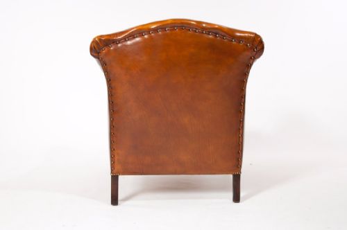 fig 9. Stunning Pair of Antique Leather Armchairs