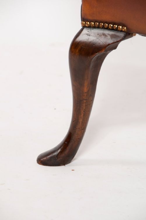 fig 4. Superb Quality 19th C Antique Leather Wing Chair
