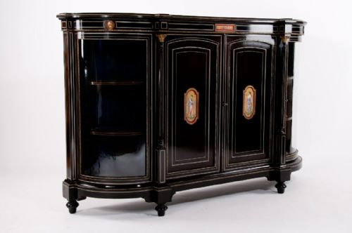 fig 2. Extremely Fine Ebonised Four Door Credenza