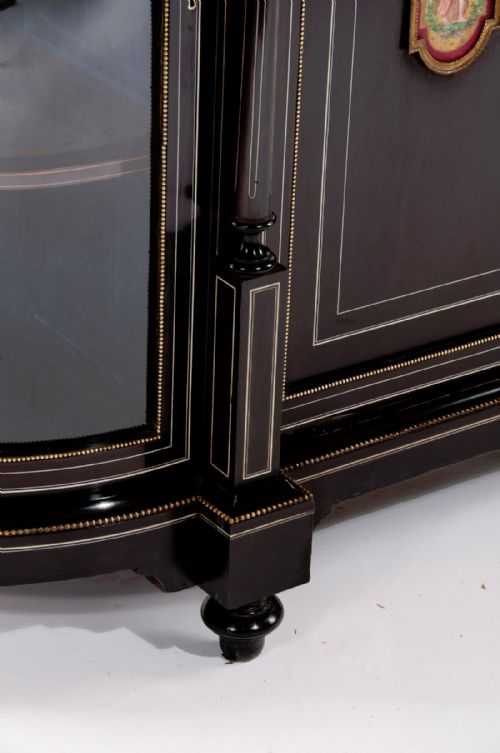fig 5. Extremely Fine Ebonised Four Door Credenza