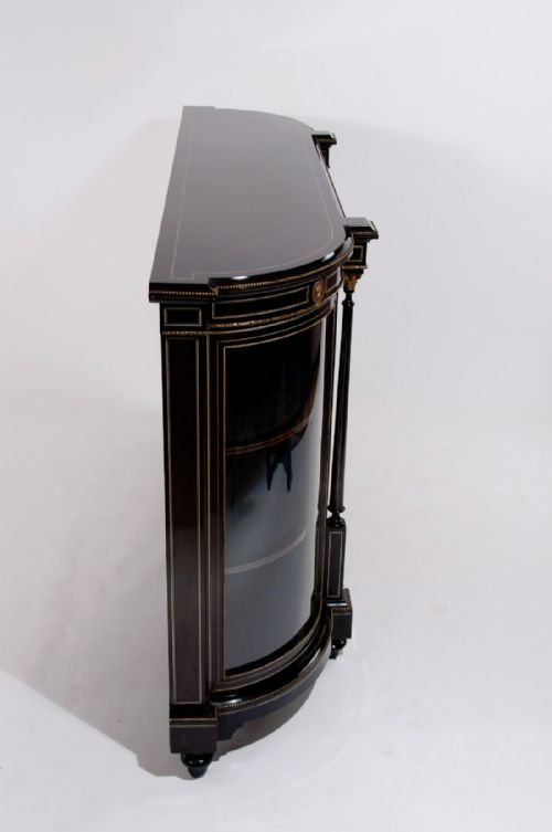 fig 10. Extremely Fine Ebonised Four Door Credenza