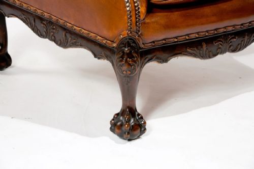 fig 4. A Wonderful Pair of Antique Leather Armchairs
